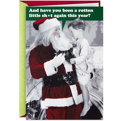Hallmark Shoebox Biglietto di Natale divertente (Naughty-Lister) Hallmark Shoebox Biglietto di Natale divertente (Naughty-Lister)