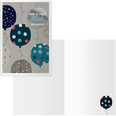 DOHE Biglietti d'auguri nonni Confezione da 6 pezzi Dimensioni: 11,5 x 17 cm (chiuso) Include busta per riporre il biglietto Modello Dots DOHE Biglietti d'auguri nonni Confezione da 6 pezzi Dimensioni: 11,5 x 17 cm (chiuso) Include busta per riporre il biglietto Modello Dots