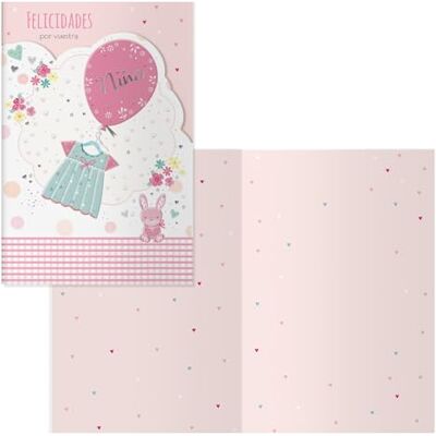 DOHE Biglietti d'auguri per bambini Confezione da 6 unità Dimensioni: 11,5 x 17 cm (chiuso) Include busta per riporre il biglietto Modello coniglio DOHE Biglietti d'auguri per bambini Confezione da 6 unità Dimensioni: 11,5 x 17 cm (chiuso) Include busta per riporre il biglietto Modello coniglio