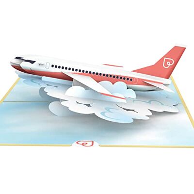 papercrush ® Pop up biglietto Aereo – 3D Biglietto viaggio sorpresa, Cartolina di compleanno, Buono regalo per biglietti aereo, Regalo per viaggiatori (uomo e donna), Dono di denaro per luna di miele papercrush ® Pop up biglietto Aereo – 3D Biglietto viaggio sorpresa, Cartolina di compleanno, Buono regalo per biglietti aereo, Regalo per viaggiatori (uomo e donna), Dono di denaro per luna di miele