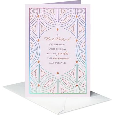 American Greetings Cartolina di pipistrello Mitzvah (Mazel Tov) American Greetings Cartolina di pipistrello Mitzvah (Mazel Tov)