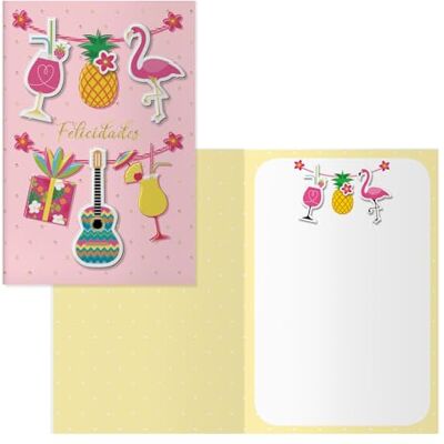 DOHE Biglietti d'auguri generici (Per qualsiasi momento e situazione) Confezione da 6 pezzi Dimensioni: 11,5 x 17 cm (chiuso) Include busta per riporre il biglietto Modello Flamenco DOHE Biglietti d'auguri generici (Per qualsiasi momento e situazione) Confezione da 6 pezzi Dimensioni: 11,5 x 17 cm (chiuso) Include busta per riporre il biglietto Modello Flamenco