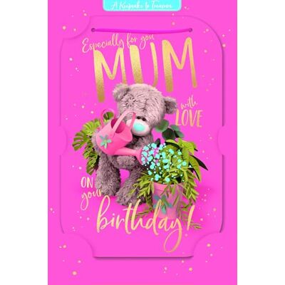 Me To You Tatty Teddy, biglietto di compleanno con foto 3D, collezione ufficiale, per la mamma, 15 x 22 cm Me To You Tatty Teddy, biglietto di compleanno con foto 3D, collezione ufficiale, per la mamma, 15 x 22 cm