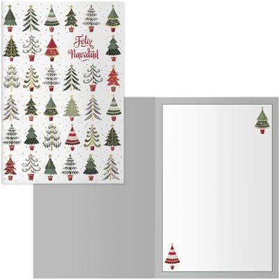 DOHE Biglietti d'auguri natalizi Confezione da 6 pezzi Dimensioni: 11,5 x 17 cm (chiuso) Include busta per conservare il biglietto Modello Pinos DOHE Biglietti d'auguri natalizi Confezione da 6 pezzi Dimensioni: 11,5 x 17 cm (chiuso) Include busta per conservare il biglietto Modello Pinos