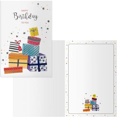 DOHE Biglietti d'auguri di compleanno Confezione da 6 pezzi Dimensioni: 11,5 x 17 cm (chiuso) Include busta per riporre il biglietto Modello Confezioni DOHE Biglietti d'auguri di compleanno Confezione da 6 pezzi Dimensioni: 11,5 x 17 cm (chiuso) Include busta per riporre il biglietto Modello Confezioni