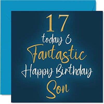Stuff4 Fantastico biglietto di auguri il 17° compleanno figlio 17 oggi Stuff4 Fantastico biglietto di auguri il 17° compleanno figlio 17 oggi