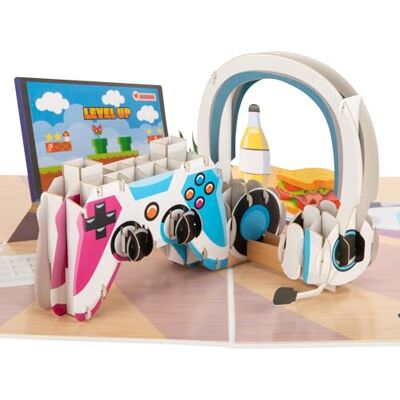 Cardology – Biglietto di compleanno con videogiochi – biglietto pop-up 3D Cardology – Biglietto di compleanno con videogiochi – biglietto pop-up 3D
