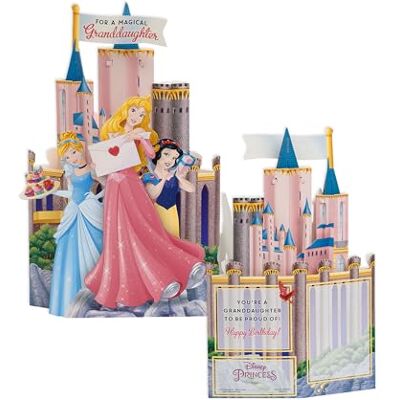 UK Greetings Biglietto di compleanno 3D per nipote – Pop Up Disney Princess Castle – Biglietto di compleanno Disney UK Greetings Biglietto di compleanno 3D per nipote – Pop Up Disney Princess Castle – Biglietto di compleanno Disney