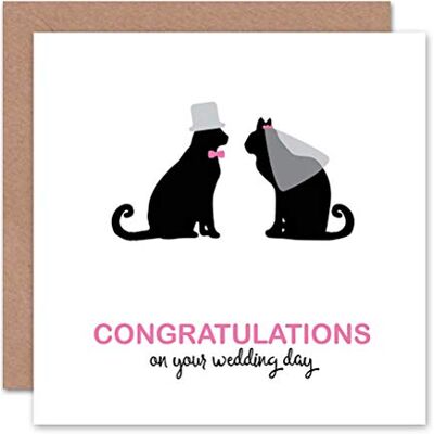 Wee Blue Coo Greetings Birthday Gift Wedding Silhouette Veil Cats Sealed Greeting Card Plus Envelope Blank inside Regalo Wee Blue Coo Greetings Birthday Gift Wedding Silhouette Veil Cats Sealed Greeting Card Plus Envelope Blank inside Regalo