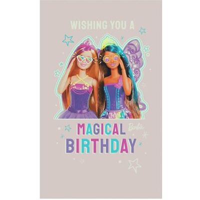 Danilo Promotions LTD Danilo Promotions Limited Barbie Birthday Card, Biglietto di auguri ufficiale Barbie, biglietto di auguri di buon compleanno, multicolore, 21 cm x 12,7 cm Danilo Promotions LTD Danilo Promotions Limited Barbie Birthday Card, Biglietto di auguri ufficiale Barbie, biglietto di auguri di buon compleanno, multicolore, 21 cm x 12,7 cm