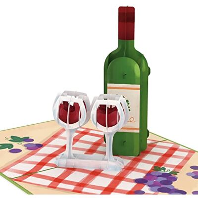 papercrush ® Biglietto pop up Ristorante Carta regalo compleanno 3D utile per donna (moglie, amica, sorella), Voucher per coppia, Biglietto festa del papá per padre, Buono per degustazione di vino papercrush ® Biglietto pop up Ristorante Carta regalo compleanno 3D utile per donna (moglie, amica, sorella), Voucher per coppia, Biglietto festa del papá per padre, Buono per degustazione di vino
