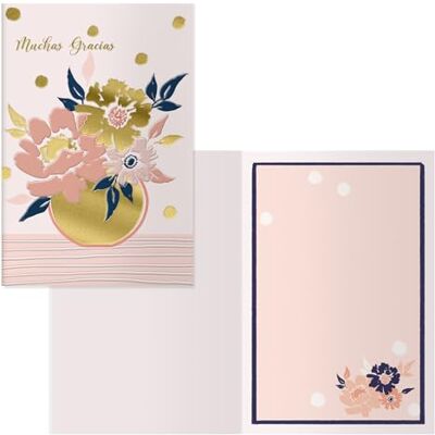 DOHE Biglietti di ringraziamento Molte Grazie Confezione da 6 unità Dimensioni: 11,5 x 17 cm (chiusa) Include busta per riporre la carta Modello Vaso DOHE Biglietti di ringraziamento Molte Grazie Confezione da 6 unità Dimensioni: 11,5 x 17 cm (chiusa) Include busta per riporre la carta Modello Vaso