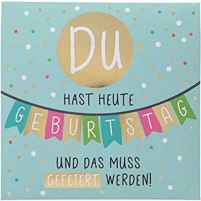 Depesche Biglietto di auguri pop-up per compleanno, con musica, elementi luminosi e scritta originale, con busta, formato 15,5 x 15,5 cm Depesche Biglietto di auguri pop-up per compleanno, con musica, elementi luminosi e scritta originale, con busta, formato 15,5 x 15,5 cm