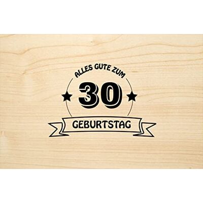 Holzgrusskarten Originale 30° compleanno – 100% fatto a mano in Austria, in legno di rovere, biglietto di compleanno, biglietto di auguri, biglietto pieghevole, cartolina Holzgrusskarten Originale 30° compleanno – 100% fatto a mano in Austria, in legno di rovere, biglietto di compleanno, biglietto di auguri, biglietto pieghevole, cartolina