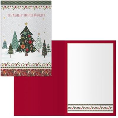 DOHE Biglietti d'auguri natalizi Confezione da 6 pezzi Dimensioni: 11,5 x 17 cm (chiuso) Include busta per conservare il biglietto Modello Snow DOHE Biglietti d'auguri natalizi Confezione da 6 pezzi Dimensioni: 11,5 x 17 cm (chiuso) Include busta per conservare il biglietto Modello Snow