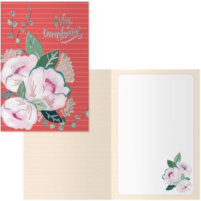 DOHE Biglietti d'auguri di compleanno Confezione da 6 pezzi Dimensioni: 11,5 x 17 cm (chiuso) Include busta per riporre il biglietto Modello Fiore DOHE Biglietti d'auguri di compleanno Confezione da 6 pezzi Dimensioni: 11,5 x 17 cm (chiuso) Include busta per riporre il biglietto Modello Fiore