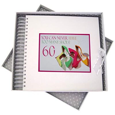 WHITE COTTON CARDS NSH60 C "You can Never have too many Shoes, 152,4 cm di compleanno e memory Book – neon WHITE COTTON CARDS NSH60 C "You can Never have too many Shoes, 152,4 cm di compleanno e memory Book – neon