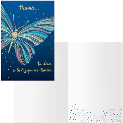 DOHE Biglietti Auguri Festa della Mamma (6 pz.) Regalo per mamme, con busta di carta, dimensioni 11,5 x 17 cm, biglietti di ringraziamento Butterfly DOHE Biglietti Auguri Festa della Mamma (6 pz.) Regalo per mamme, con busta di carta, dimensioni 11,5 x 17 cm, biglietti di ringraziamento Butterfly