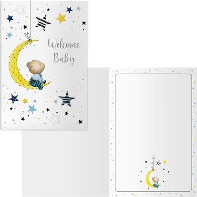 DOHE Biglietti d'auguri per bambini Confezione da 6 unità Dimensioni: 11,5 x 17 cm (chiuso) Include busta per riporre il biglietto Modello Luna DOHE Biglietti d'auguri per bambini Confezione da 6 unità Dimensioni: 11,5 x 17 cm (chiuso) Include busta per riporre il biglietto Modello Luna