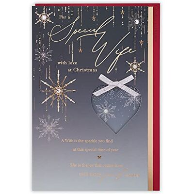 Clintons : For A Special Biglietto di Natale decorativo con fiocchi di neve Clintons : For A Special Biglietto di Natale decorativo con fiocchi di neve