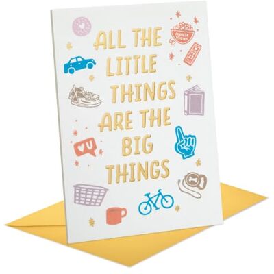 Hallmark Biglietto di compleanno per marito (piccole cose) Hallmark Biglietto di compleanno per marito (piccole cose)