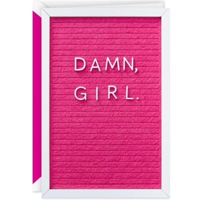 Hallmark Signature Biglietto di auguri di compleanno per donne (damn, girl) Hallmark Signature Biglietto di auguri di compleanno per donne (damn, girl)