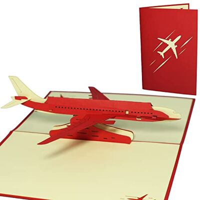 LINPOPUP ® Biglietto pop-up aereo – biglietto di auguri 3D aereo per vacanze, compleanno, addio alle vacanze, buoni di viaggio, biglietto aereo, biglietto di auguri, biglietto di auguri aereo, N263 LINPOPUP ® Biglietto pop-up aereo – biglietto di auguri 3D aereo per vacanze, compleanno, addio alle vacanze, buoni di viaggio, biglietto aereo, biglietto di auguri, biglietto di auguri aereo, N263