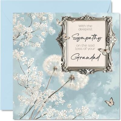 Stuff4 Biglietti di condoglianze – Deepest Sympathy Sad Loss Of Your Grandad Card – Biglietto di auguri per lutto per adulti, 145 mm, biglietto di auguri floreali Stuff4 Biglietti di condoglianze – Deepest Sympathy Sad Loss Of Your Grandad Card – Biglietto di auguri per lutto per adulti, 145 mm, biglietto di auguri floreali