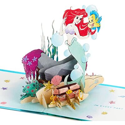 Hallmark Signature Paper Wonder Disney Princess Pop Up Biglietto di auguri per compleanno, motivo: sirenetta Hallmark Signature Paper Wonder Disney Princess Pop Up Biglietto di auguri per compleanno, motivo: sirenetta