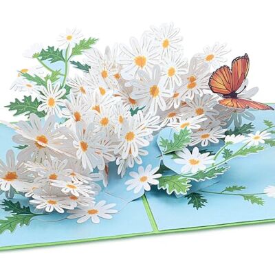 papercrush ® Biglietto pop up con margherite Biglietto auguri compleanno 3D per donna (nonna, moglie, fidanzata), Biglietto battesimo o comunione, x dire grazie o augurare buona fortuna o guarigione papercrush ® Biglietto pop up con margherite Biglietto auguri compleanno 3D per donna (nonna, moglie, fidanzata), Biglietto battesimo o comunione, x dire grazie o augurare buona fortuna o guarigione