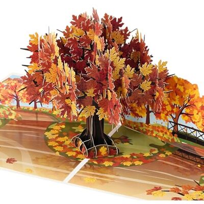 Cardology Biglietto pop-up con albero autunnale Biglietto di compleanno autunnale 3D per lei, festa della mamma, San Valentino, ringraziamento o guarisci presto Cardology Biglietto pop-up con albero autunnale Biglietto di compleanno autunnale 3D per lei, festa della mamma, San Valentino, ringraziamento o guarisci presto