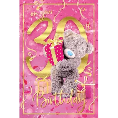 Me To You Tatty Teddy Biglietto di auguri 3D per 30° compleanno, per amici o familiari, con orsetto Tatty Teddy, collezione ufficiale, 15,2 x 22,8 cm Me To You Tatty Teddy Biglietto di auguri 3D per 30° compleanno, per amici o familiari, con orsetto Tatty Teddy, collezione ufficiale, 15,2 x 22,8 cm