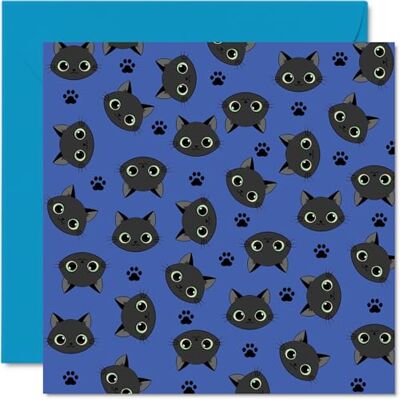 Stuff4 Biglietto di compleanno con gatto per donne, uomini, ragazzi, ragazze, con gatto nero, biglietto di auguri per figlio, figlia, fratello, sorella, nipote, zio, zia, cugino, 145 mm Stuff4 Biglietto di compleanno con gatto per donne, uomini, ragazzi, ragazze, con gatto nero, biglietto di auguri per figlio, figlia, fratello, sorella, nipote, zio, zia, cugino, 145 mm