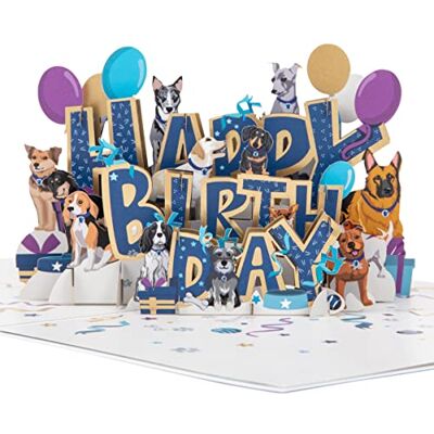 Cardology Biglietto Pop-Up per Cani di Buon Compleanno Biglietto di Compleanno 3D per gli Amanti dei Cani, Biglietto di Beneficenza Battersea Licenza Ufficiale Cardology Biglietto Pop-Up per Cani di Buon Compleanno Biglietto di Compleanno 3D per gli Amanti dei Cani, Biglietto di Beneficenza Battersea Licenza Ufficiale