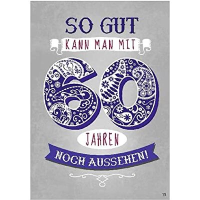 Depesche 00 Biglietto di auguri per il 60° compleanno, con musica, scritta e elementi mobili, con busta, 14,8 x 21 cm Depesche 00 Biglietto di auguri per il 60° compleanno, con musica, scritta e elementi mobili, con busta, 14,8 x 21 cm
