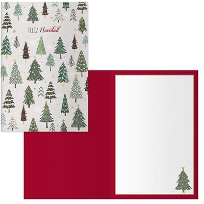 DOHE Biglietti d'auguri natalizi Confezione da 6 pezzi Dimensioni: 11,5 x 17 cm (chiuso) Include busta per riporre il biglietto Modello foresta DOHE Biglietti d'auguri natalizi Confezione da 6 pezzi Dimensioni: 11,5 x 17 cm (chiuso) Include busta per riporre il biglietto Modello foresta