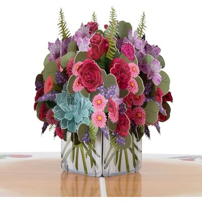 Cardology – Biglietto d'amore con bouquet d’amore – biglietto pop-up 3D Cardology – Biglietto d'amore con bouquet d’amore – biglietto pop-up 3D