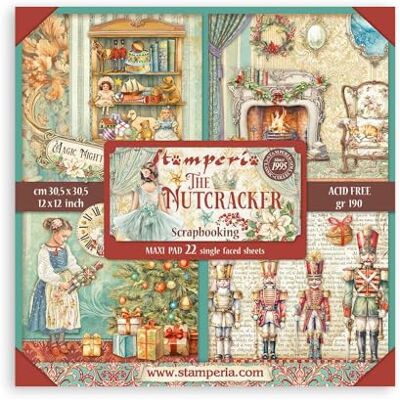 Stamperia Scrapbook Paper Pad for Scrapbooking, Albums, Card Making, Bullet Journalling and More, Acid Free, Single Face, Perfect for Hobbies, Crafts and Gifting (The Nutcracker) (30,5 x 30,5 cm) Stamperia Scrapbook Paper Pad for Scrapbooking, Albums, Card Making, Bullet Journalling and More, Acid Free, Single Face, Perfect for Hobbies, Crafts and Gifting (The Nutcracker) (30,5 x 30,5 cm)