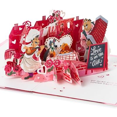 Hallmark Signature Paper Wonder Pop Up Love Card, biglietto di anniversario per marito, moglie, fidanzato, fidanzata (Lady e il vagabondo) Hallmark Signature Paper Wonder Pop Up Love Card, biglietto di anniversario per marito, moglie, fidanzato, fidanzata (Lady e il vagabondo)