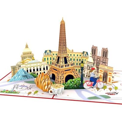 papercrush ® Pop up biglietto Parigi – Biglietto d'auguri compleanno 3D, Carta regalo romantica per viaggio sorpresa per donna (fidanzata, moglie), Buono regalo anniversario per lei per fidanzamento papercrush ® Pop up biglietto Parigi – Biglietto d'auguri compleanno 3D, Carta regalo romantica per viaggio sorpresa per donna (fidanzata, moglie), Buono regalo anniversario per lei per fidanzamento