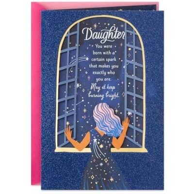 Hallmark Biglietto di compleanno per figlia (stelle) Hallmark Biglietto di compleanno per figlia (stelle)