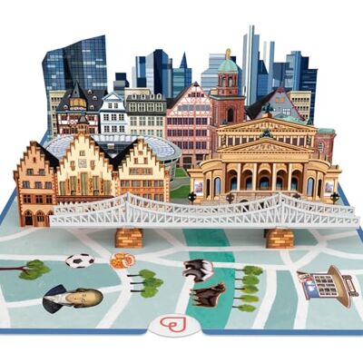 papercrush ® Biglietto pop-up di Francoforte – Buono speciale o regalo in denaro per viaggi di Francoforte, biglietto regalo 3D o buoni alberghieri per compleanno, idea regalo per un viaggio in città papercrush ® Biglietto pop-up di Francoforte – Buono speciale o regalo in denaro per viaggi di Francoforte, biglietto regalo 3D o buoni alberghieri per compleanno, idea regalo per un viaggio in città