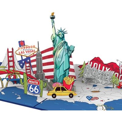 papercrush ® Biglietto pop-up USA – Biglietto auguri compleanno 3D, Buono di viaggio per vacanze negli Stati Uniti, Regalo viaggio sorpresa per viaggiatori (uomo, donna), Biglietto aereo regalo papercrush ® Biglietto pop-up USA – Biglietto auguri compleanno 3D, Buono di viaggio per vacanze negli Stati Uniti, Regalo viaggio sorpresa per viaggiatori (uomo, donna), Biglietto aereo regalo