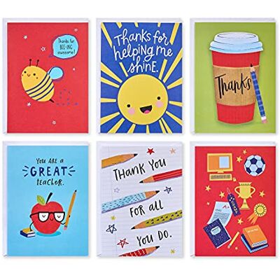 American Greetings Biglietti di ringraziamento americani per insegnanti e scuola (48-count) American Greetings Biglietti di ringraziamento americani per insegnanti e scuola (48-count)