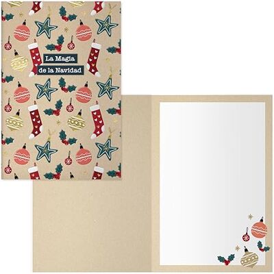 DOHE Biglietti d'auguri natalizi Confezione da 6 pezzi Dimensioni: 11,5 x 17 cm (chiuso) Include busta per riporre il biglietto Modello Jolly DOHE Biglietti d'auguri natalizi Confezione da 6 pezzi Dimensioni: 11,5 x 17 cm (chiuso) Include busta per riporre il biglietto Modello Jolly