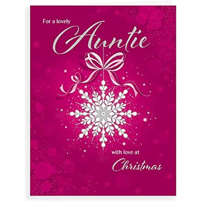 Piccadilly Greetings Biglietto di auguri di Natale classico per zia, 20 x 15 cm Piccadilly Greetings Biglietto di auguri di Natale classico per zia, 20 x 15 cm