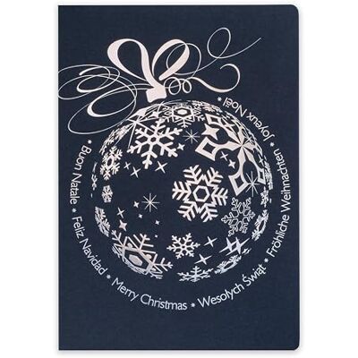 Biglietti di Natale esclusivi – Set di 10 carte uguali, 120 x 170 mm, prodotti dorati e goffrati – realizzati in carta per gioielli con inserti e buste, medie Biglietti di Natale esclusivi – Set di 10 carte uguali, 120 x 170 mm, prodotti dorati e goffrati – realizzati in carta per gioielli con inserti e buste, medie