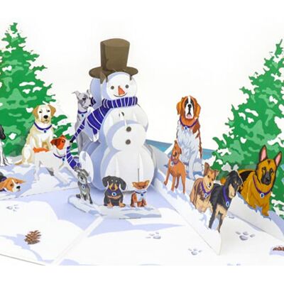 Cardology Biglietto Pop-Up Natalizio per Cani Regali di Natale per gli Amanti dei Cani, Battersea Dogs & Cats Home Cartoline di Natale di Beneficenza con Licenza Ufficiale Cardology Biglietto Pop-Up Natalizio per Cani Regali di Natale per gli Amanti dei Cani, Battersea Dogs & Cats Home Cartoline di Natale di Beneficenza con Licenza Ufficiale