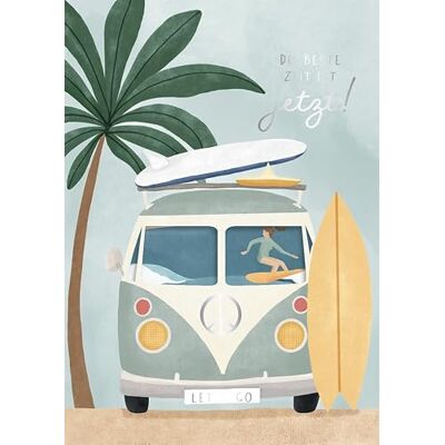 Grafik Werkstatt Biglietto di auguri di compleanno per officina grafica, scheda musicale con suono, Coversong Il momento migliore è ora Grafik Werkstatt Biglietto di auguri di compleanno per officina grafica, scheda musicale con suono, Coversong Il momento migliore è ora