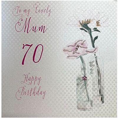 White Cotton Cards BD61 - bianco - 16x16 cm - dente di leone - Cartolina di auguri White Cotton Cards BD61 - bianco - 16x16 cm - dente di leone - Cartolina di auguri
